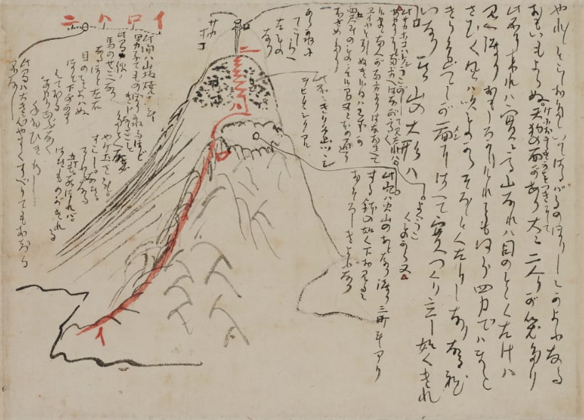 Sketch of Climbing Mount Kirishima