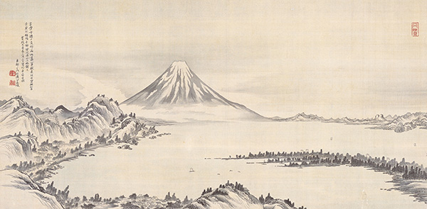 Mount Fuji Viewed from Yabe in Suruga. By Shiba Kōkan
