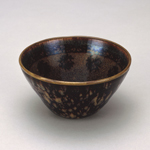 Tea Bowl with Tortoiseshell Glaze. National Treasure.  Shōkoku-ji Temple, Kyoto.