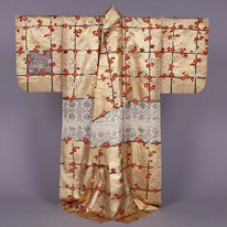 Noh Costume, Nuihaku with Plum Lattices Agency for Cultural Affairs