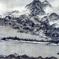 View of Amanohashidate by Sesshū, (National Treasure, Kyoto National Museum)