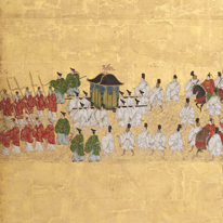 Imperial Visit to Nijō Castle, right screen