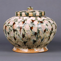 Three-Colored Cinerary Urn, Important Cultural Property (Kyoto National Museum)