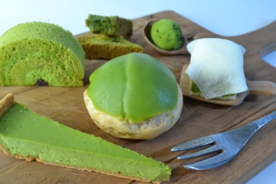 Sweets made with Uji Green Tea