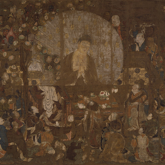 Senzui Byobu (Landscape with Figures Screen) 