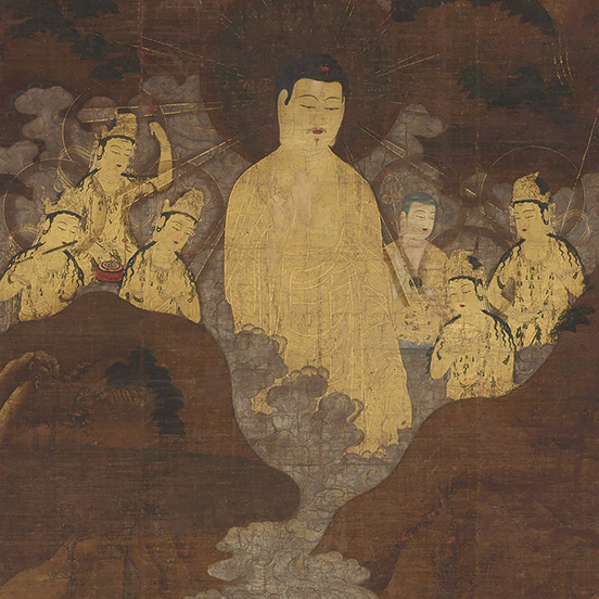 Amida (Amitabha) Coming over the Mountain