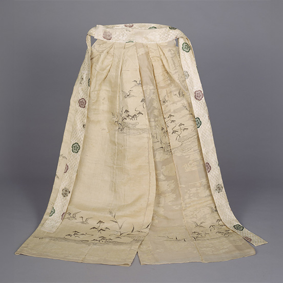 Kaibu no Mo(Women's Formal Pantaloon-Skirt with Seashore Motif)
