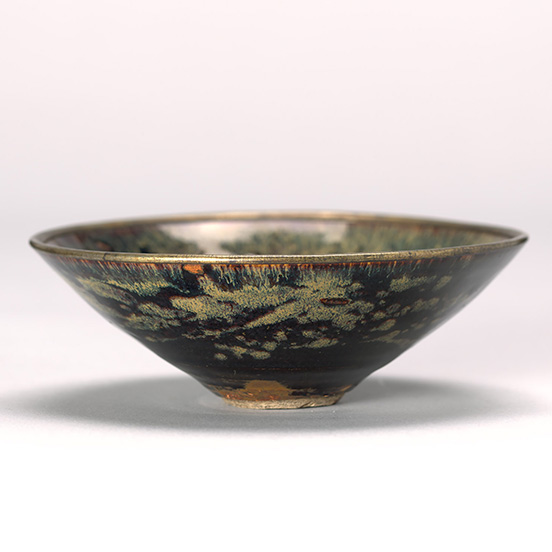 Tenmoku Teabowl with Phoenix Design