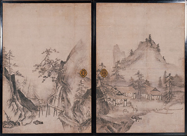 Important Cultural Property. Landscapes. By Sōkei. Kyoto National Museum