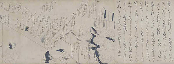 藤の衣物語絵巻(部分)