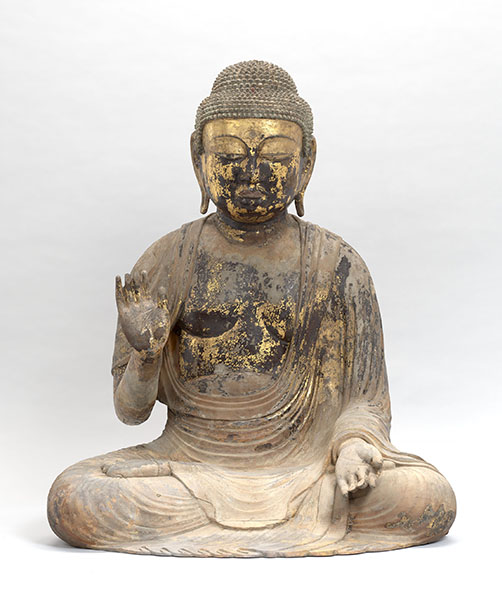 Important Cultural Property. Seated Shakyamuni Buddha. By Keihan and others. Kōzen-ji Temple, Osaka