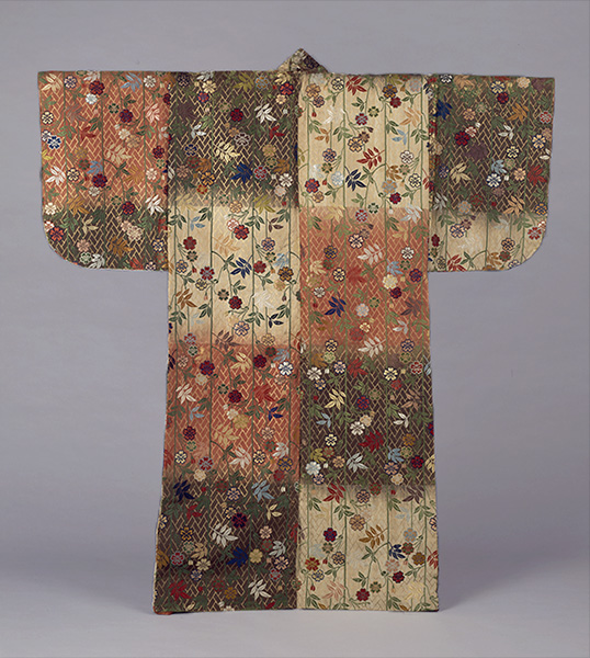 Noh Costume, Karaori Robe with Weeping Cherry Branches. 