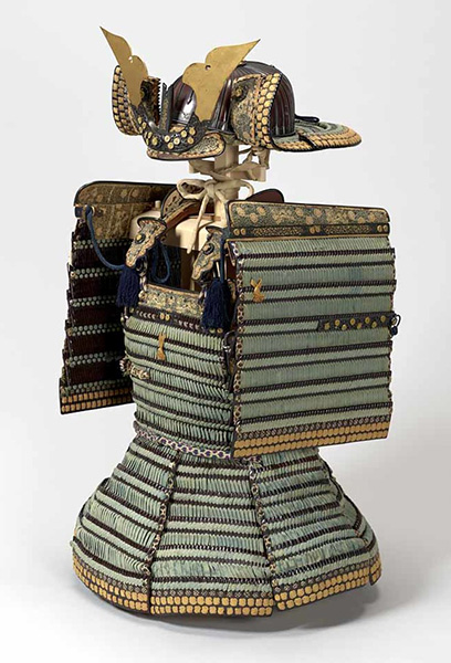 Important Cultural Property. Dōmaru Armor with Blue Lacing. Kyoto National Museum