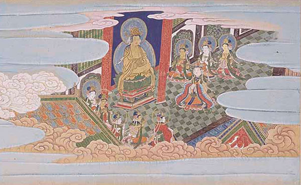 重文 真如堂縁起 三巻のうち巻上(部分) 掃部助久国筆 京都・真正極楽寺(真如堂)