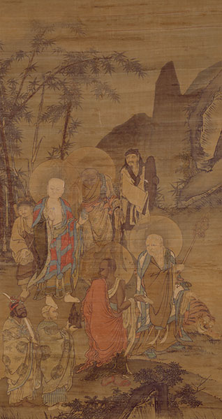 羅漢図(左幅) 当館