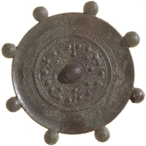 鈴鏡　京都府福知山市牧弁財1号墳出土　当館