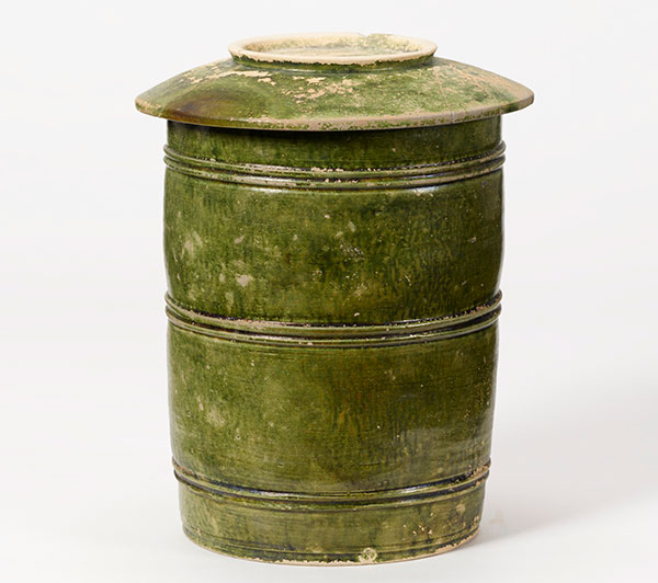 重文　緑釉経筒　伝和歌山市六十谷出土　当館