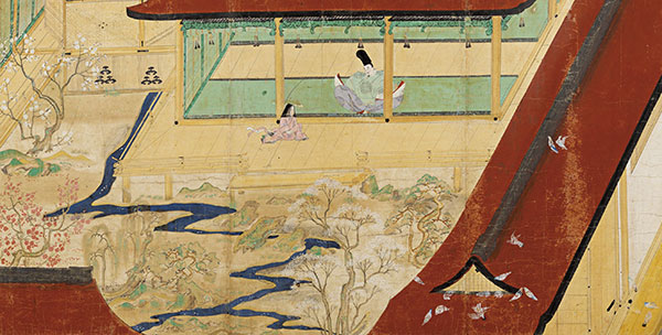 国宝　北野天神縁起絵巻（承久本）　巻第一（部分）　京都・北野天満宮　＜通期展示（この場面は前期：4/18～5/17展示）＞