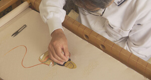 a scene in "Kyoto Kimono"