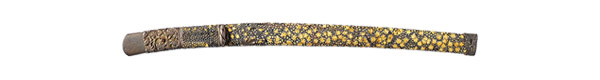 重要文化財　牡丹造梅花皮鮫鞘腰刀拵　南北朝時代　14世紀　京都国立博物館蔵