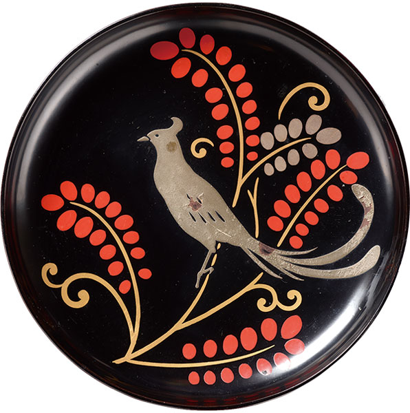 花鳥蒔絵銘々盆