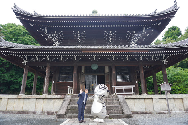 経蔵前の2人