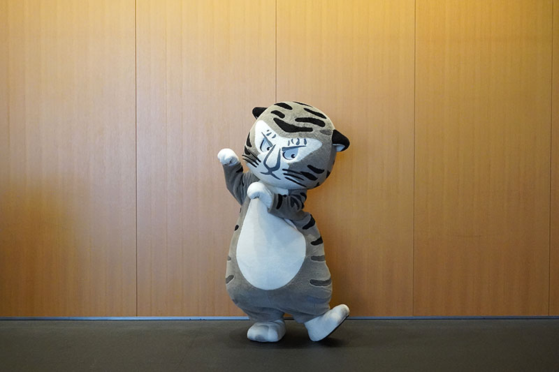 トラりん、平成知新館1Fに登場