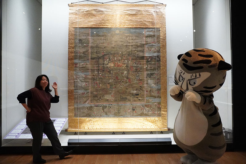 仏伝涅槃図　忍宋筆　愛知・東龍寺所蔵