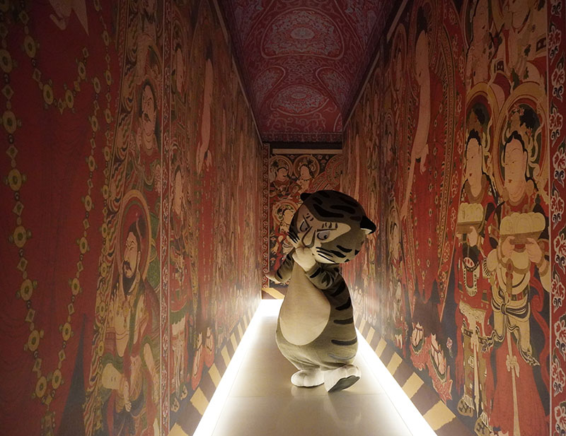 ベゼクリク石窟大回廊復元展示