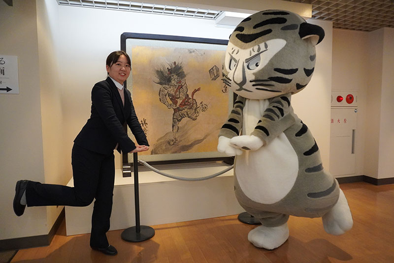 魁星図(かいせいず) 富岡鉄斎(とみおかてっさい)筆 嵐山小学校所蔵