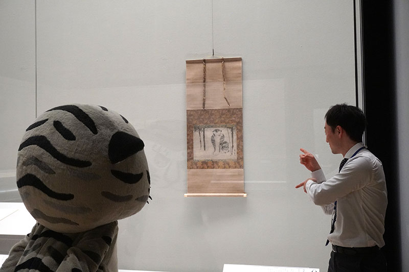 竹虎図 尾形光琳筆 京都国立博物館所蔵 <2F-4>