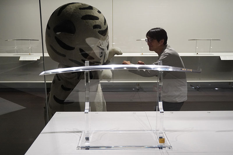 重要文化財　刀　金象嵌銘 本多美濃守所持／義弘本阿（花押）（名物桑名江）　京都国立博物館所蔵　＜1F-4＞