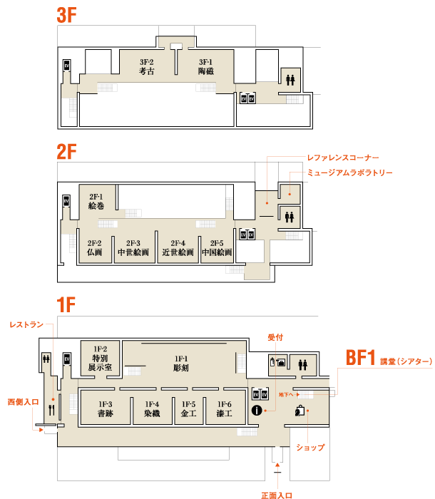 平成知新館フロアマップ