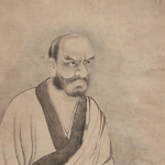 Portrait of Linji Yixuan. Inscription by Ikkyū Sōjun, attributed to Jasoku. Important Cultural Property. Shinju-an Temple, Kyoto.