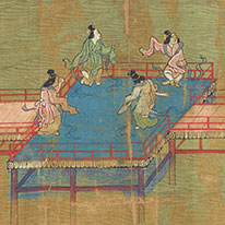 National Treasure Illustrated Biography of the Priest Ippen (Ippen hijiri-e) Vol. 10 (detail), By En'i, Shōjōkō-ji (Yugyō-ji) Temple, Kanagawa