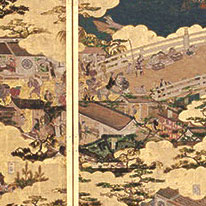 National Treasure Scenes in and around the Capital (Rakuchū rakugai-zu), Funaki Screens, By Iwasa Matabei, Tokyo National Museum