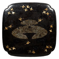 Important Cultural Property; Inkstone Case with Cormorants and Sandbar