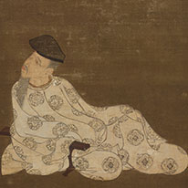 Important Cultural Property; Portrait of Kakinomoto no Hitomaro; By Takuma Eiga, Inscription by Shōkai Reiken; Tokiwayama Bunko Foundation, Tokyo