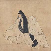Important Cultural Property; Koōgimi from The Thirty-Six Immortal Poets, Go-Toba-in Version; Senju-ji Temple, Mie [on view: October29–November24, 2019]