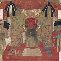 National Treasure. Rokudō-e (Six Realms of Birth). Shōju Raigō-ji Temple, Shiga. [this scroll on view: August 18– September 13, 2020]
