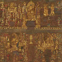 Important Cultural Property. Kōfuku-ji Temple Mandala. Kyoto National Museum. [on view: August 18– September 13, 2020]