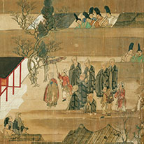 Important Cultural Property. Eastern Journey of the Priest Jianzhen, Vol. 4. By Rengyō. Tōshōdai-ji Temple, Nara [this section on view: April 20–May 16, 2021]