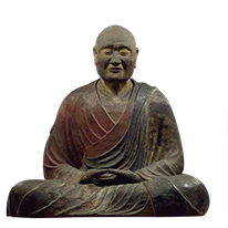 National Treasure. Seated Jianzhen (Ganjin Wajō). Tōshōdai-ji Temple, Nara