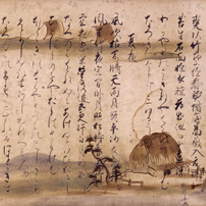 Wakan Rōeishū (Collection of Japanese and Chinese Verses) with Ashide Underdrawings by Fujiwara Koreyuki (Kyoto National Museum, National Treasure)