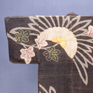 Katabira (Summer Kimono) with Chrysanthemums and Fan Palm Leaves, (Kyoto National Museum, Important Cultural Property)