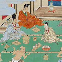 Illustrated Scroll of the Wine and Rice Debate. Sanji Chion-ji Temple, Kyoto