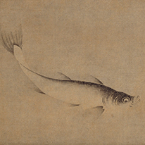Fish and Water-weed By Tōhon Inscription by Zhan Zhonghe Kyoto National Museum