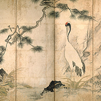 Important Cultural Property Birds and Flowers of the Four Seasons, detail By Sesshū　Kyoto National Museum