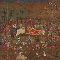 Important Cultural Property Parinirvana (Death of the Buddha)  Jimokuji Temple, Aichi