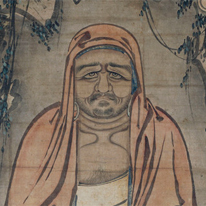 Bodhidharma from Bodhidharma, Hama and Tieguai By Minchō, Important Cultural Property, Tōfuku-ji Temple